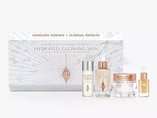CHARLOTTE'S 4 MAGIC STEPS TO HYDRATED, GLOWING SKIN SKINCARE KIT