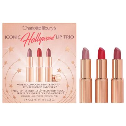 CHARLOTTE TILBURY   ICONIC  HOLLYWOOD LIP TRIO SET