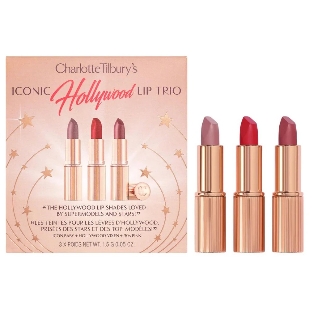 CHARLOTTE TILBURY ICONIC HOLLYWOOD LIP TRIO SET