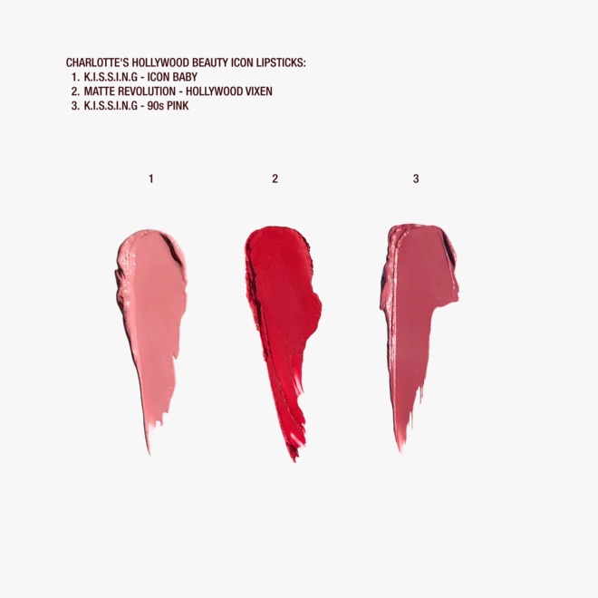 CHARLOTTE TILBURY ICONIC HOLLYWOOD LIP TRIO SET - Image 2