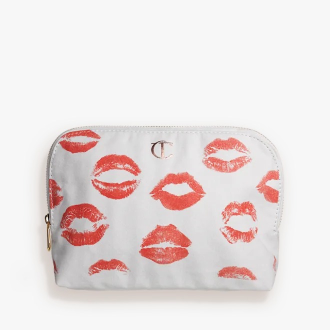 CHARLOTTE TILBURY 1ST EDITION MAKEUP BAG LIP PRINT CANVAS MAKEUP BAG
