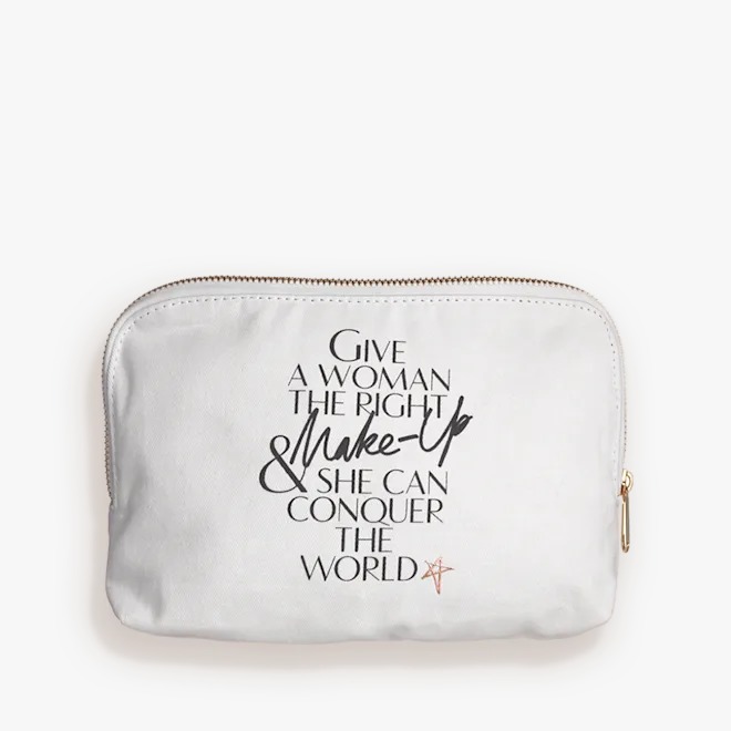 CHARLOTTE TILBURY 1ST EDITION MAKEUP BAG LIP PRINT CANVAS MAKEUP BAG - Image 2