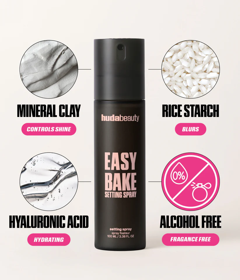 HUDA BEAUTY MINI EASY BAKE SETTING SPRAY WITH 16-HOUR WEAR 30 ML - Image 7