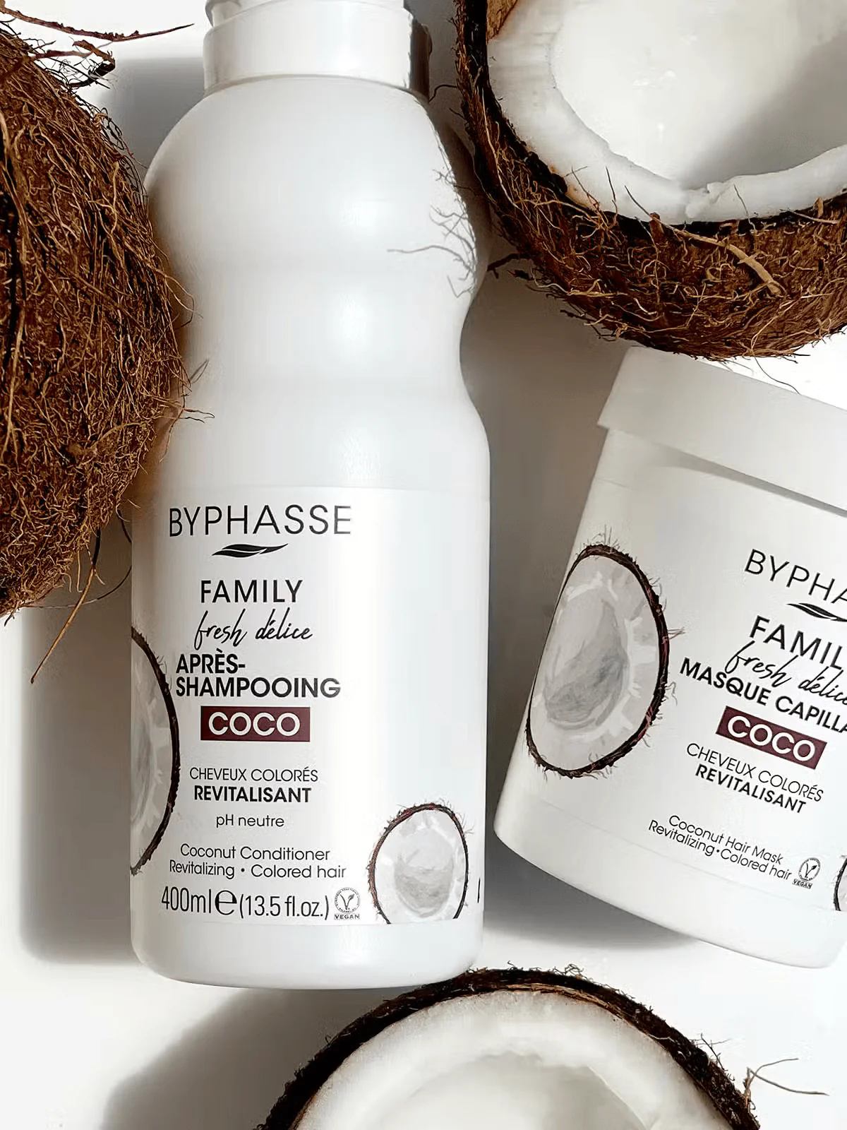 Byphasse Family Fresh Delice Hair Mask Coconut for Coloured Hair - Image 2