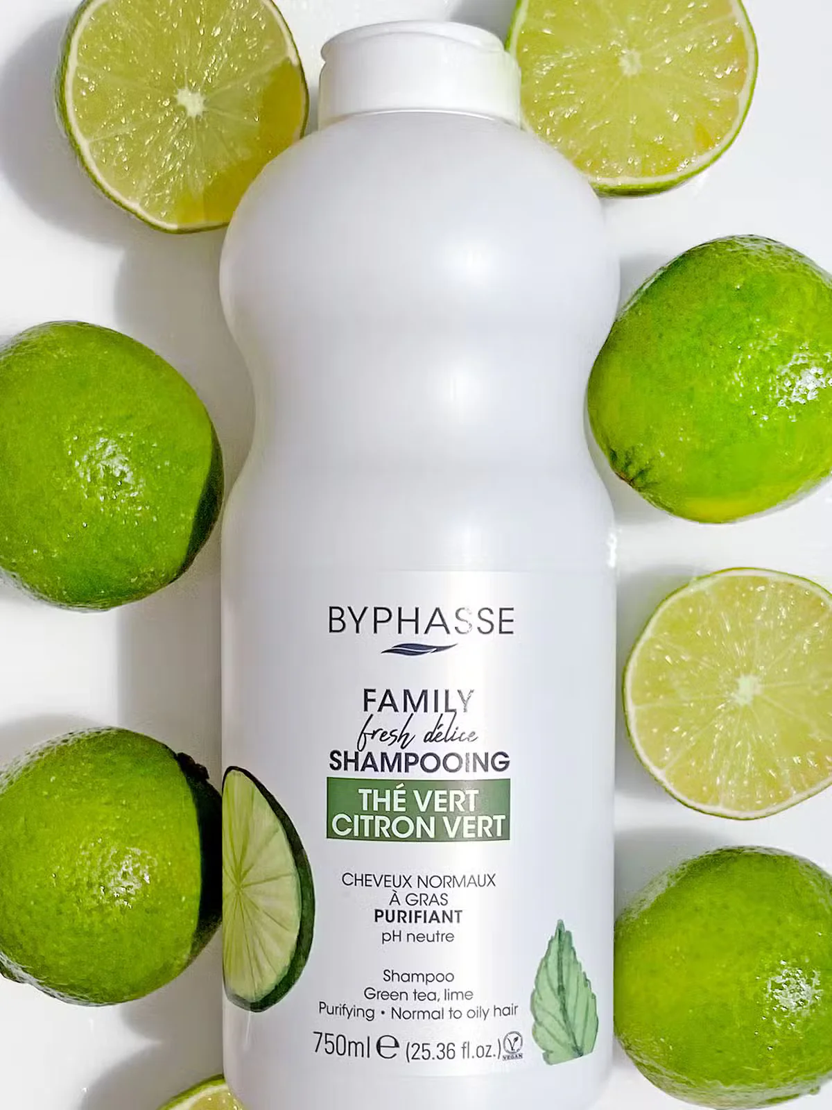 Byphasse Family Fresh Delice Shampoo Green Tea & Lime Normal Hair - Image 2